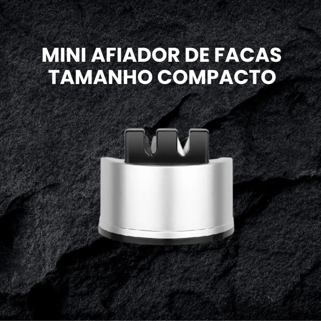 🇧🇷 Mini Afiador de Facas Culinárias | 2 Estágios | Tamanho compacto