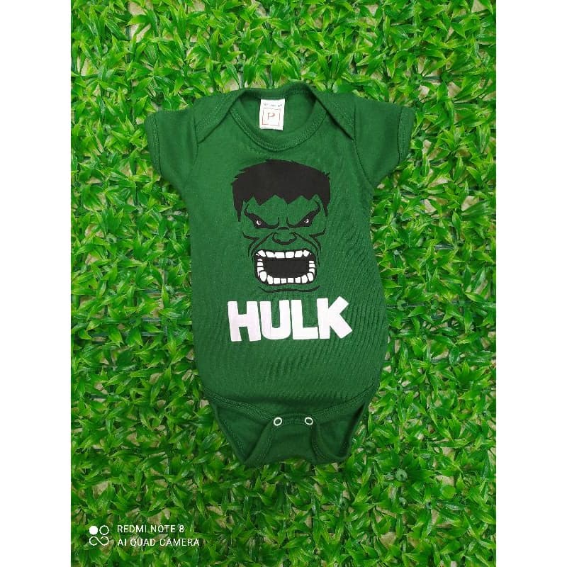 Body bebê Hulk mesversario