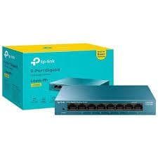 Switch TP-Link LS108G com 8 Portas Ethernet de 10/100/1000 MBPS