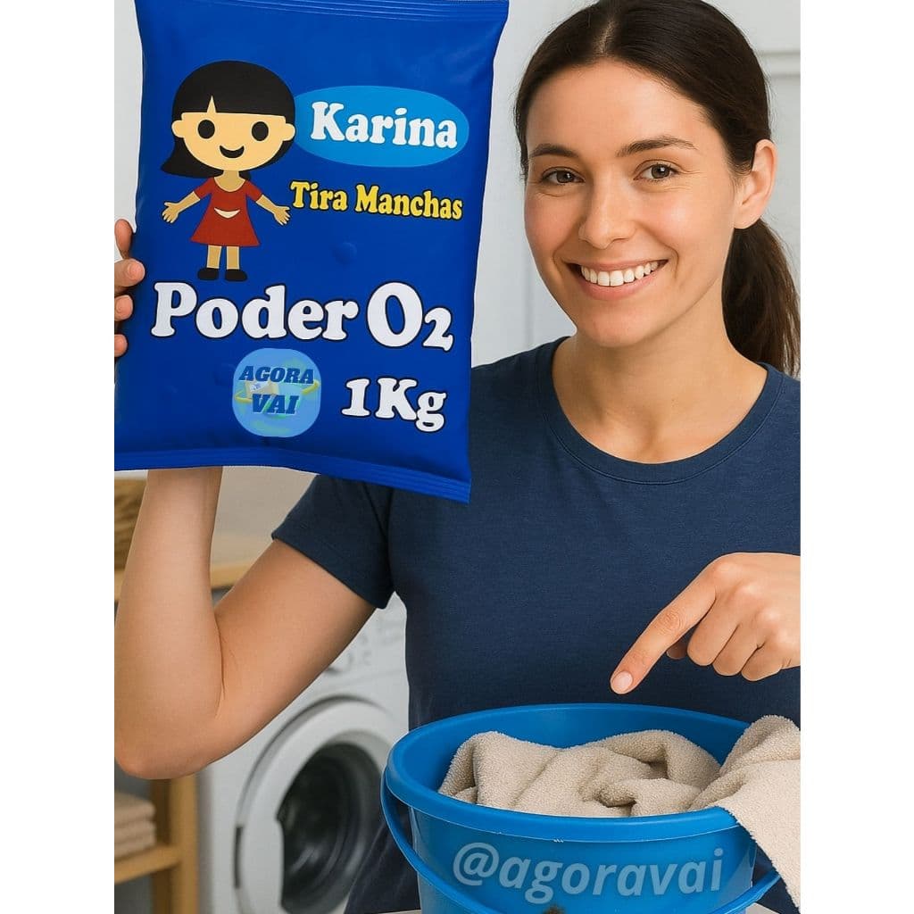 Percarbonato de Sódio e Oxigênio Ativo o2 Alvejante Sem Cloro Lava Roupa Tira Manchas Branqueador 1Kg