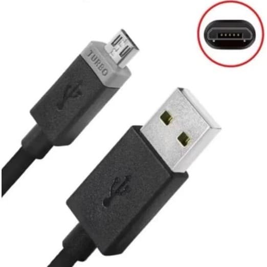 Cabo USB Tipo V8 Reforçado turbo 35W – Carregamento Rápido e Durável para Smartphones e Dispositivos