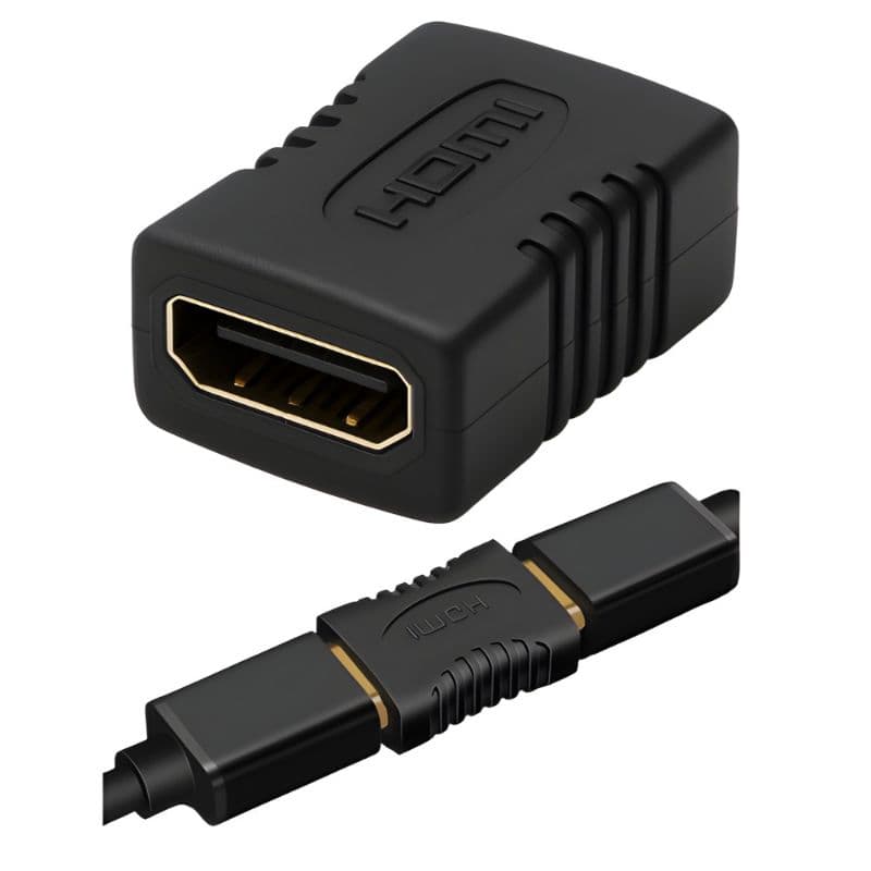 Emenda HDMI Fêmea x Fêmea Compatível com dispositivos como Smart TVs, Xbox, PlayStation, notebooks