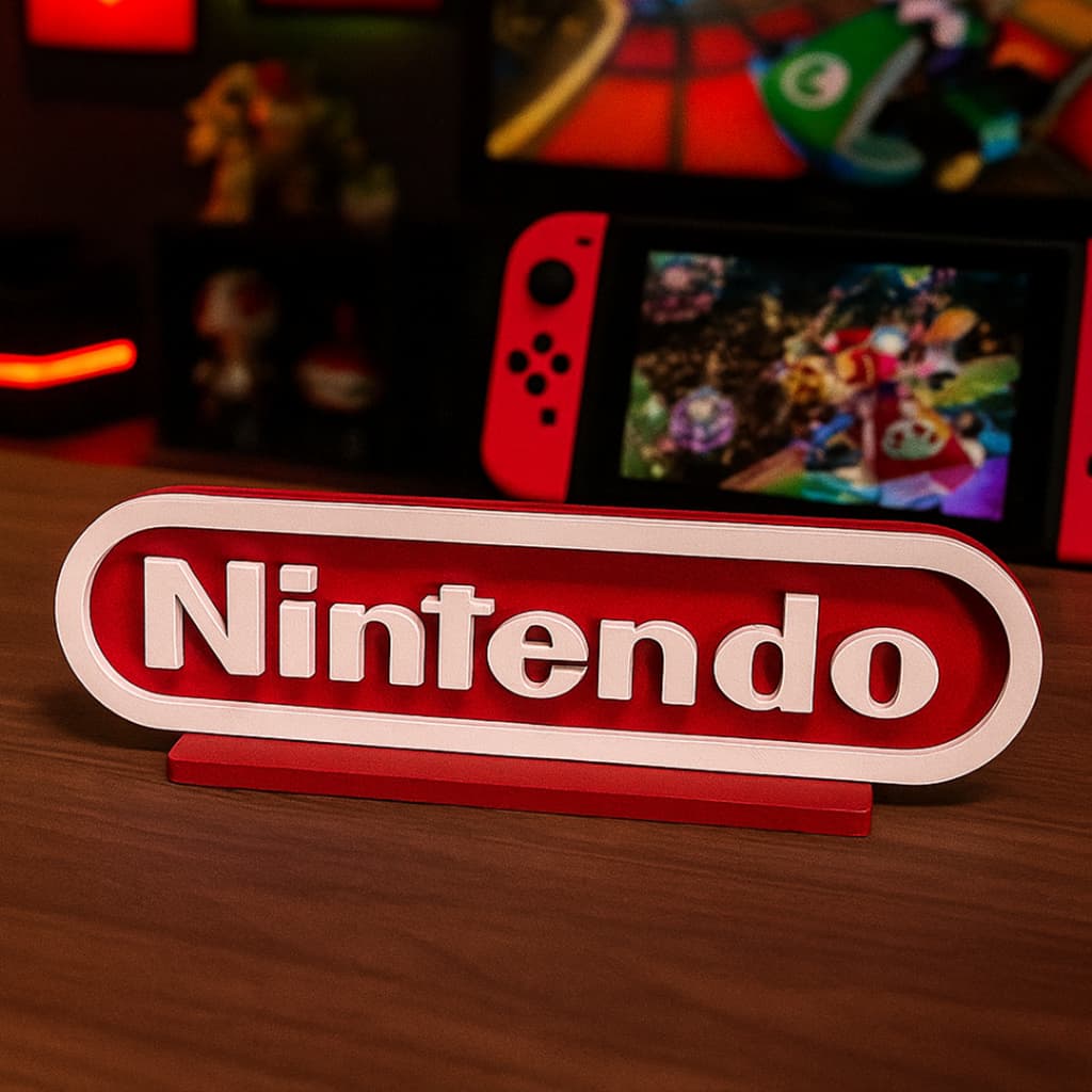 Letreiro Placa Decorativa Decoração Gamer Game Nintendo Para Setup Gamer