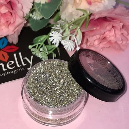 Glitter Prata para Olhos Chelly CM254