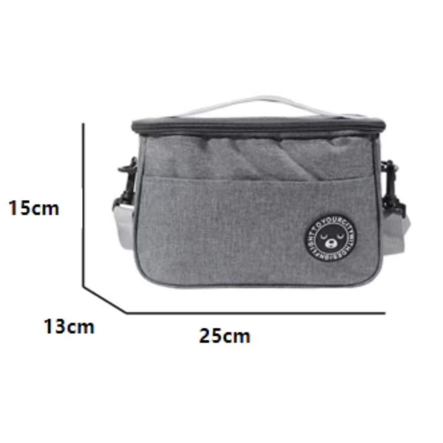 BOLSA TERMICA  almoço mesa de jantar isolada em poliéster preto 29*20×22