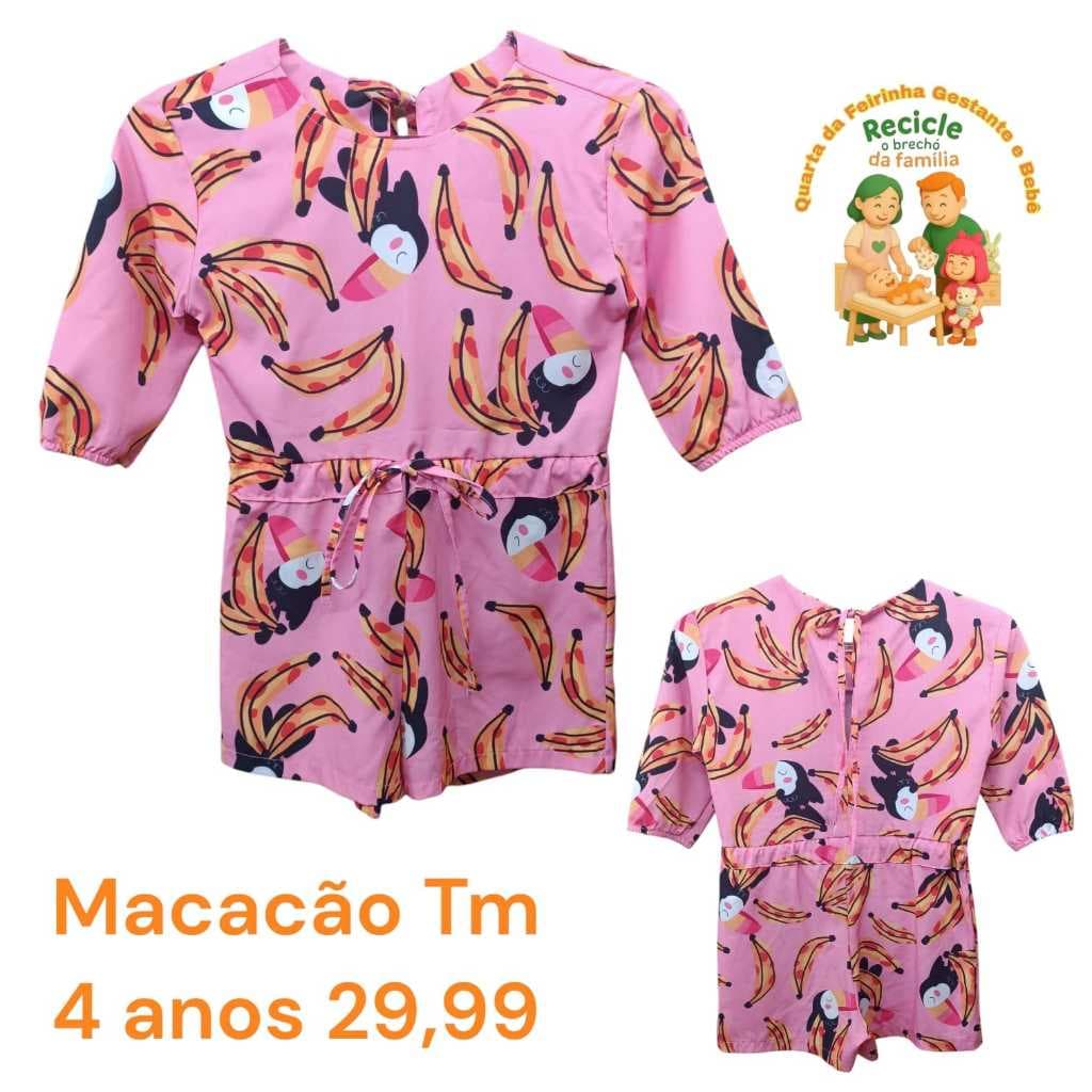 Macacão 4 anos - Recicle Mamãe & Bebê