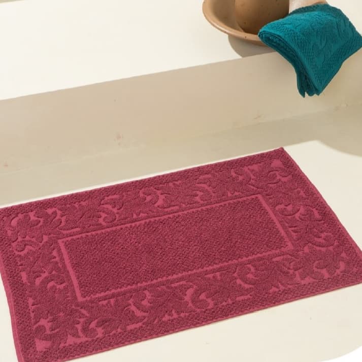 Toalha de Piso Tapete para Banheiro Super Luxo Grossa 680g/m2 Grande 45x75cm