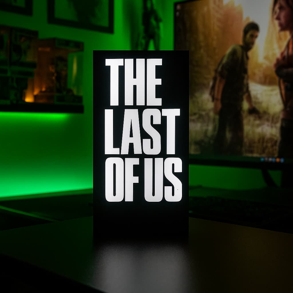 Luminária Gamer Geek Exclusiva Do Jogo The Last OfUs De Led Bivolt Para Setup Gamer