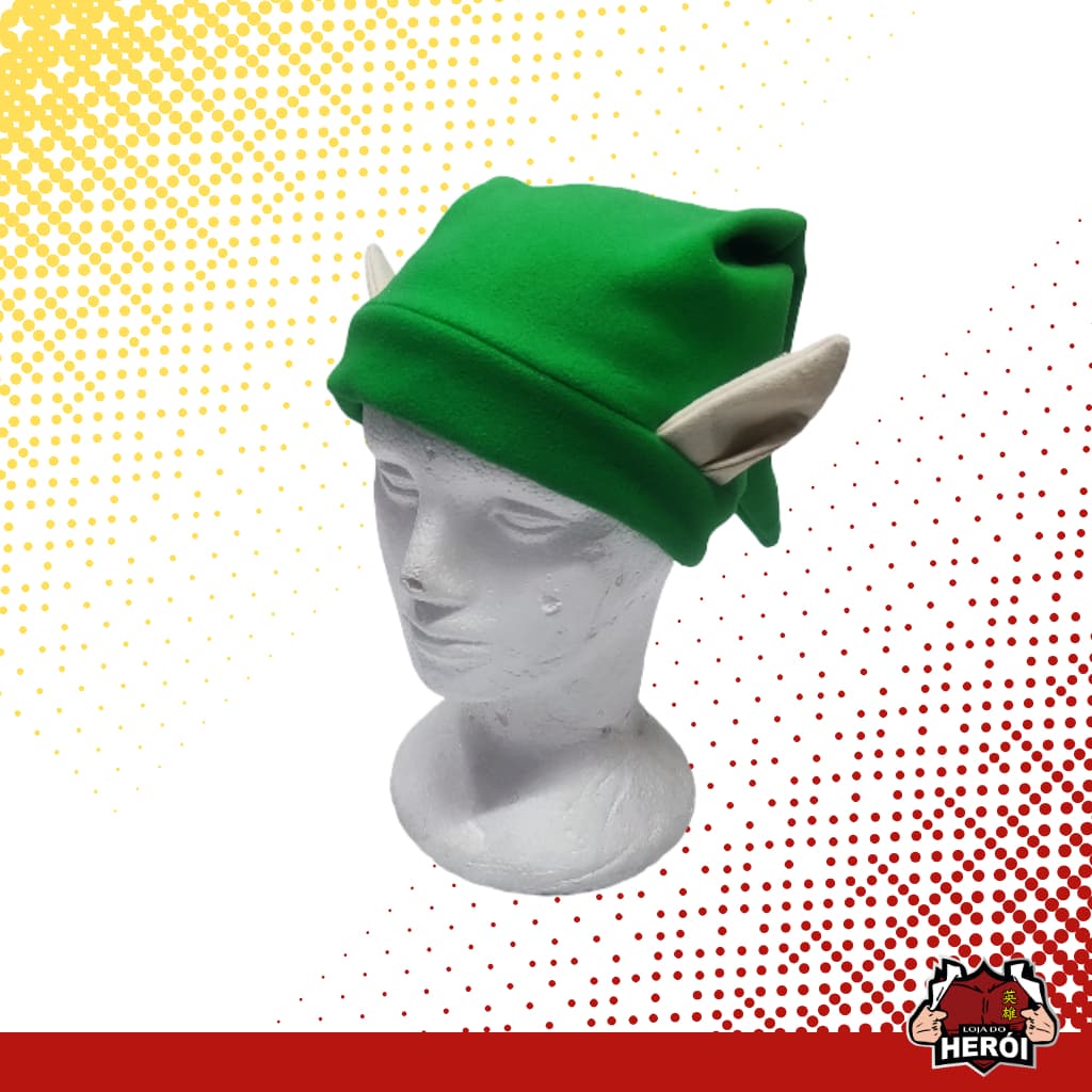 Toucas de Pelúcia Zelda - Duende - Gorro Chapéu  - Personalizada - Feita à Mão - Link