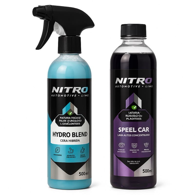 Nitro Hydro Blend + Speel Car 500ml Cada – Limpeza e Proteção Nitro Automotive