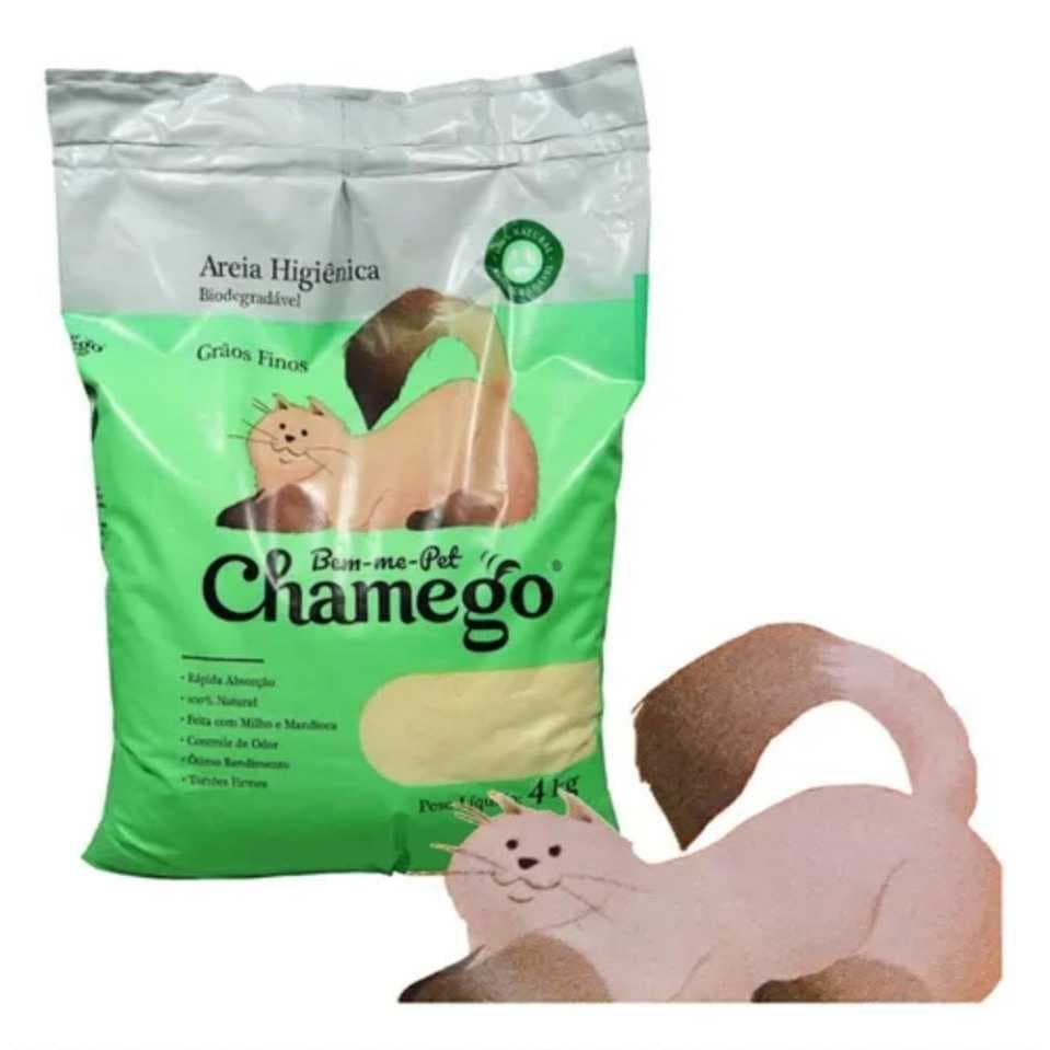 Areia De Milho E Mandioca Chamego 4kg