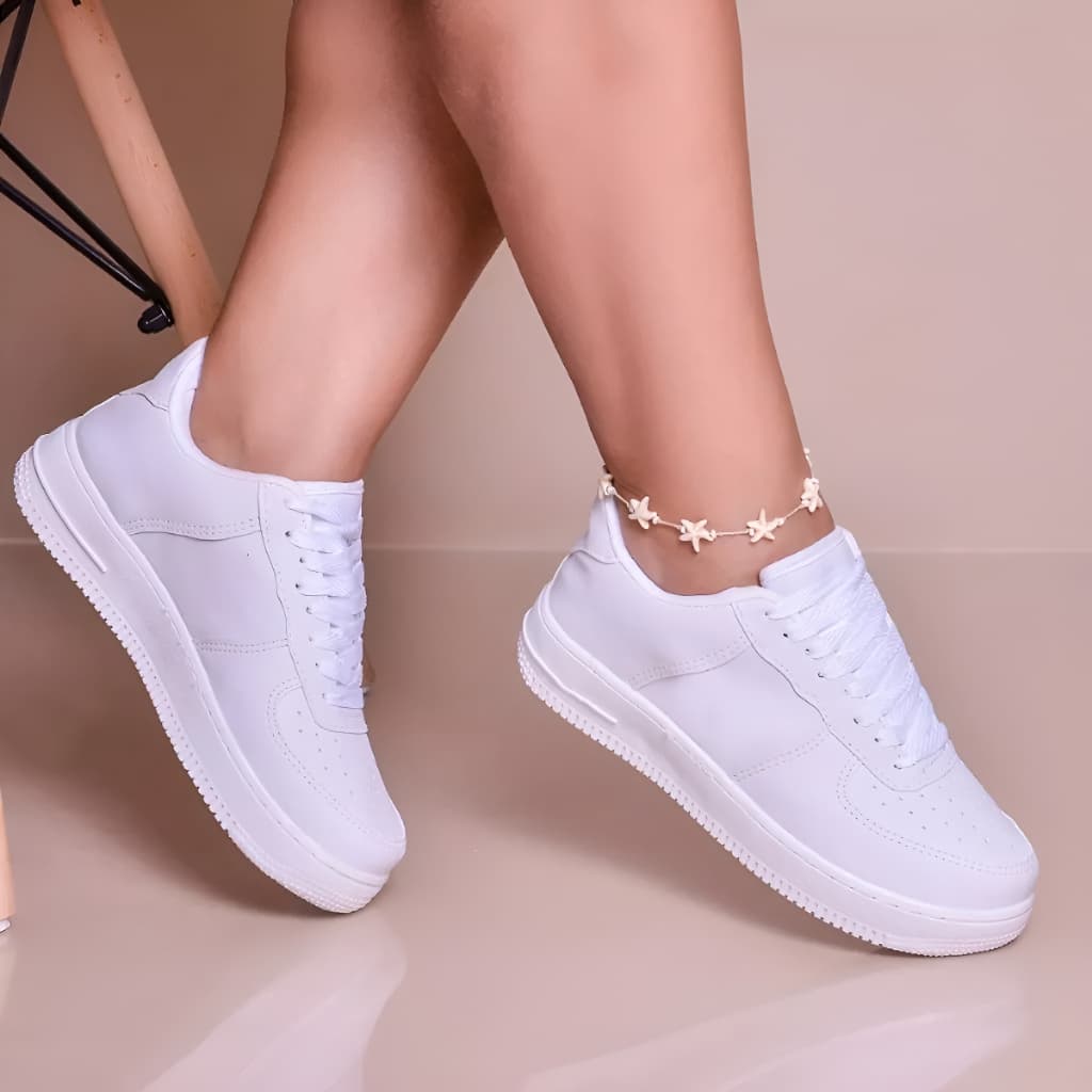 Tênis Sneaker Feminino Moda Blogueira Dia A Dia Casual Antiderrapante Confortável