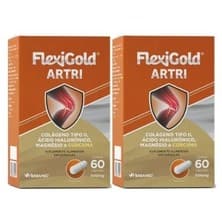 Kit com 2  Flexi Gold Artri 60 Cápsulas com Colágeno tipo II