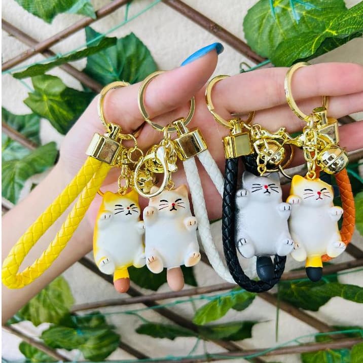 Chaveiro Gato Gatinho Pet Shop Fofo Resina Luxo Gato Kawaii Mochila Presente Pingente