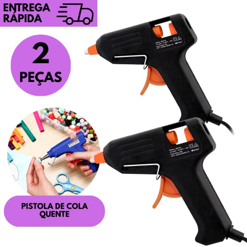 1 ou 2 Pistola de Cola Quente Profissional 20W/60W – Artesanato, Reparos e DIY
