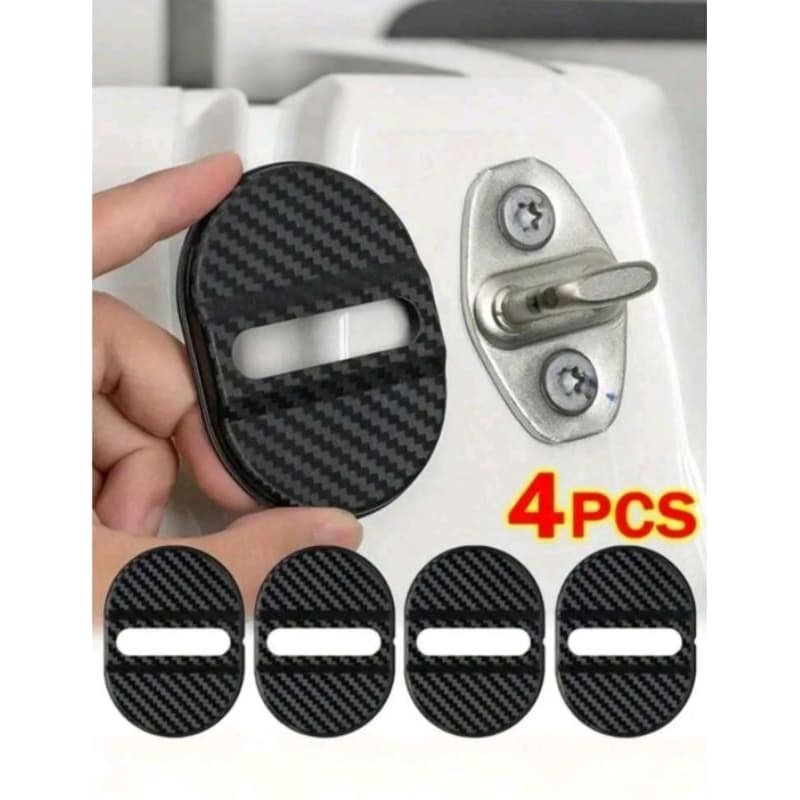 Kit 4 Peças Amortecedor de Fechadura Plástico Protetor Porta Do Carro Batente Anti Impacto  Colisão Veicular Universal