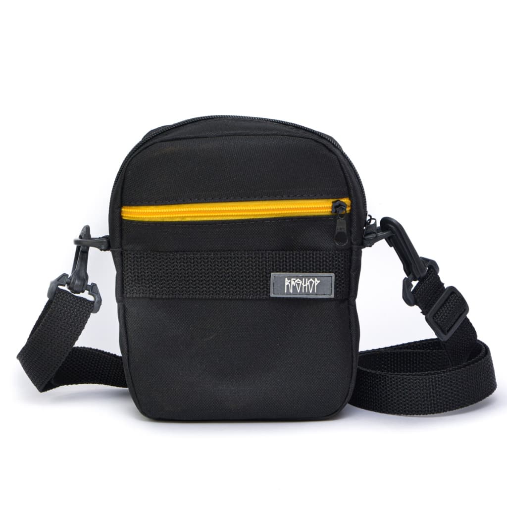 Bolsa Lateral shoulder Bag Masculina Black com Alça transversal e Regulagem Ajustável