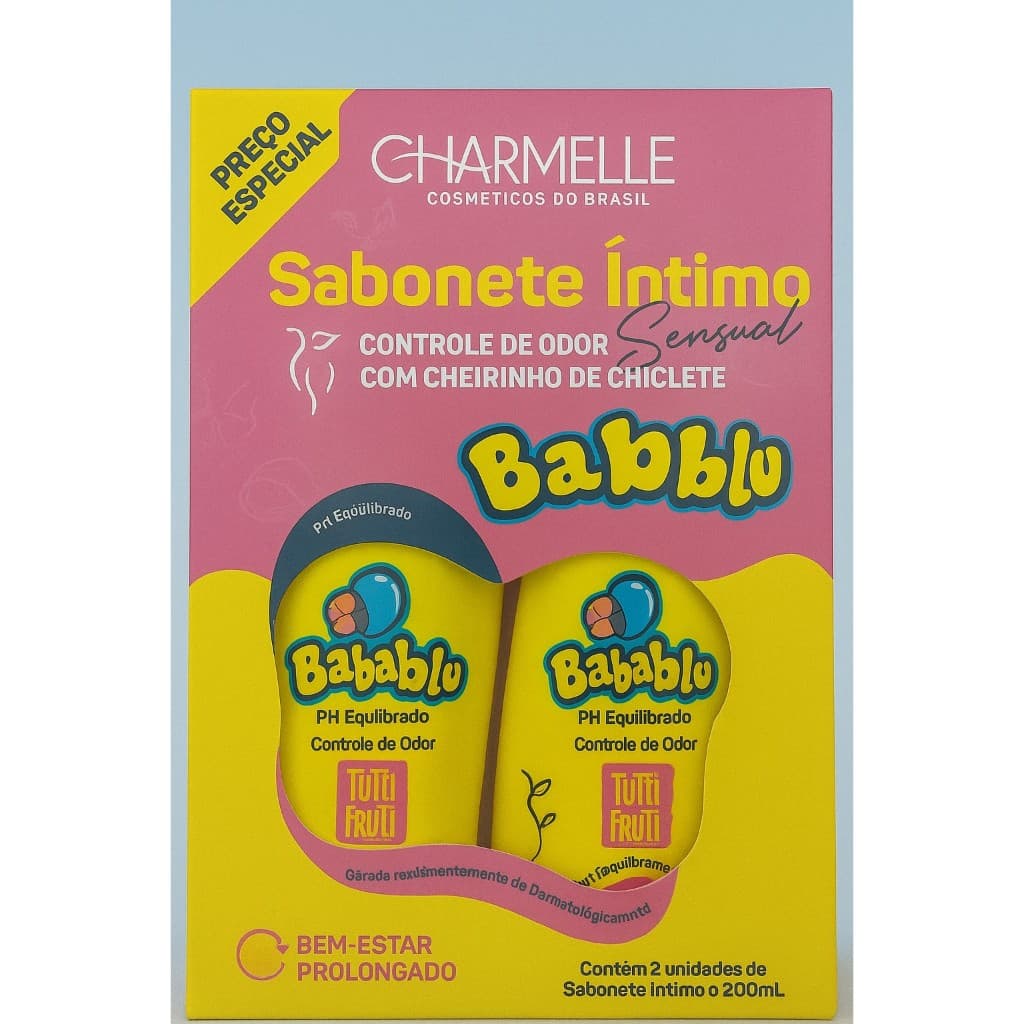 Sabonete intimo Babablu controle de odor com cheirinho de chiclete