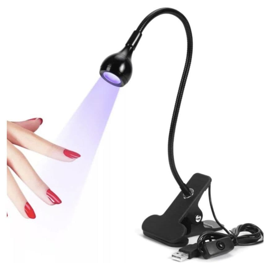 Secador Unhas Gel Mini Cabine Led Uv Lanterna Clip De Mesa