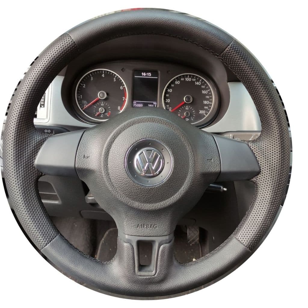 Capa de Volante Costurada Gol G6 Saveiro Voyage Bora Kit Completo