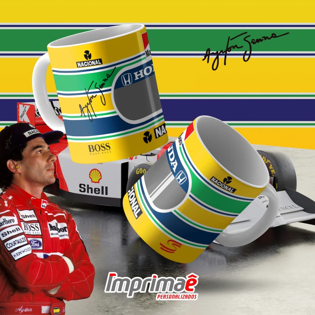 Caneca Ayrton Senna Presente Personalizado Senna Para Sempre Caneca de Qualidade Premium