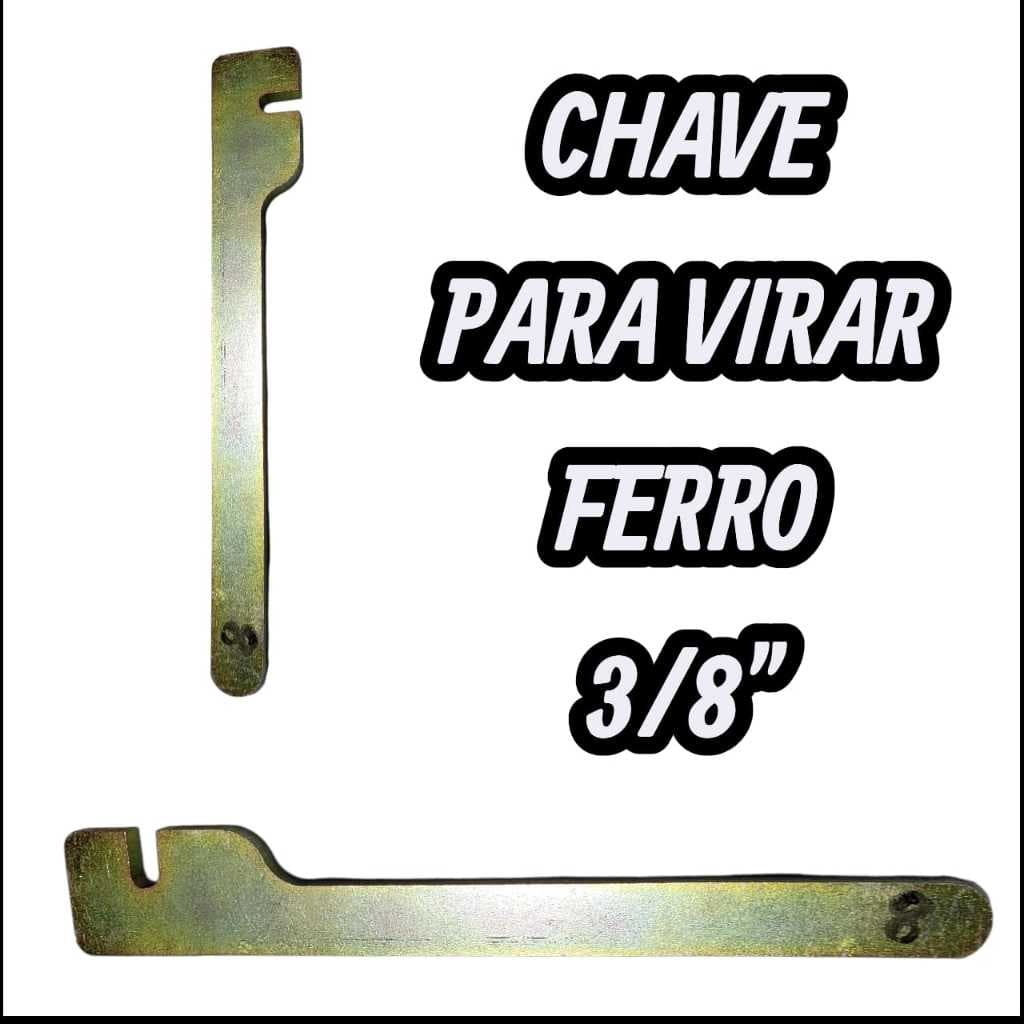Chave De Virar Ferro 3/8'' Aco Super Reforçada