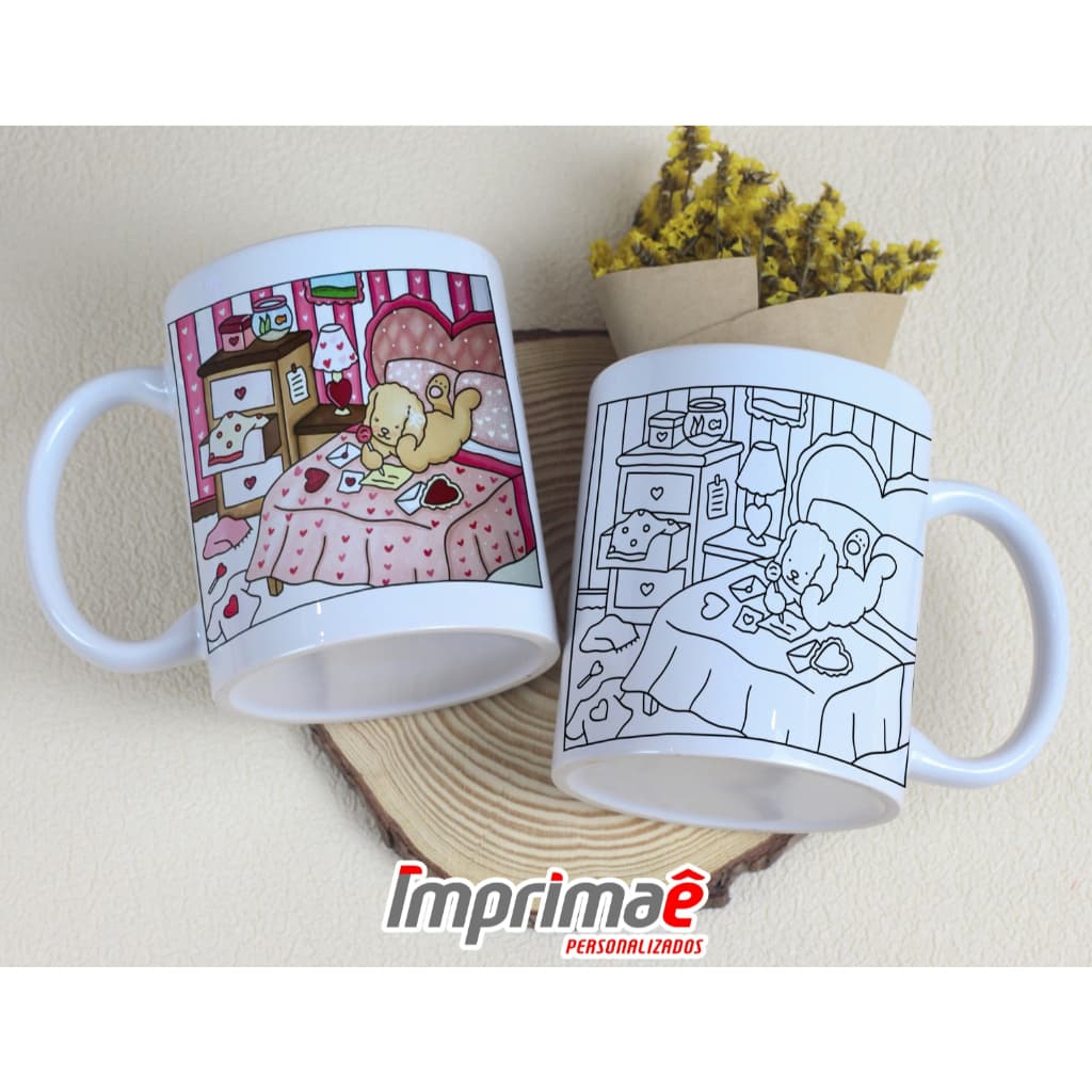 Caneca Personalizada Bob Para Colorir Caneca Criança Colorir