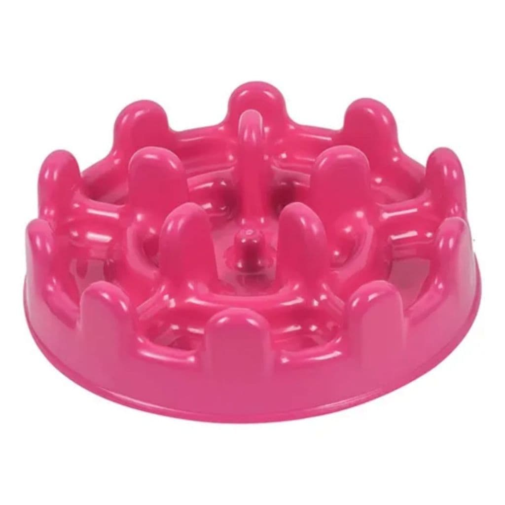 Comedouro Lento Pet Fit Grande Pet Games Para Cães Cachorro Cor Pink