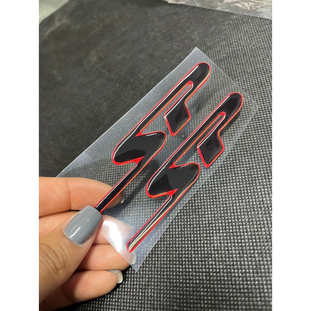 Par de Adesivos SP Resinado para Fiat Stilo e Punto
