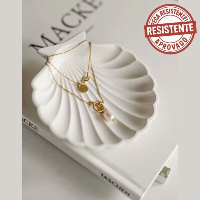 Kit 10 Conchas Decorativa Porta anel Porta treco Bandeja concha gesso