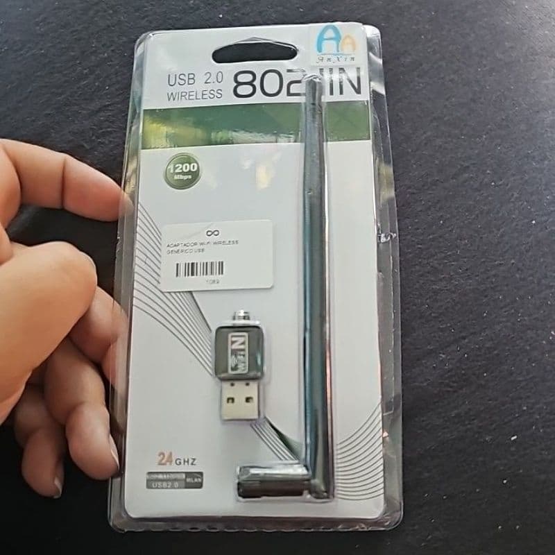 Adaptador de wifi usb 2.0 com 2.4ghz