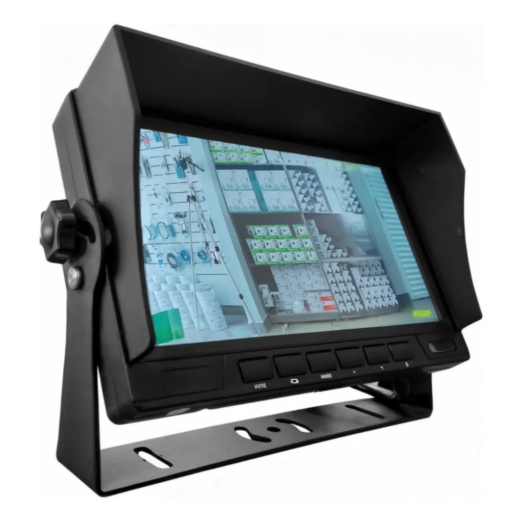 Monitor Veicular 7 Polegadas Ahd Para 4 Cameras C/ Gravação