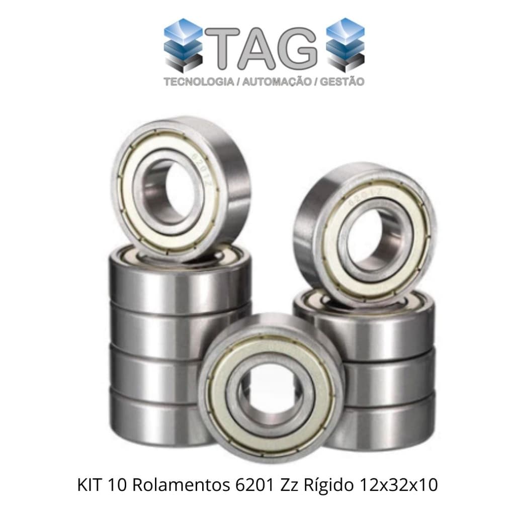 10 PEÇA ROLAMENTOS 6201 12X32X10 Motor de tanquinho, Automatizador