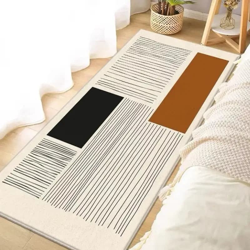 Tapete Passadeira 50*150cm Antiderrapante Veludo Cristal Para Sala Cozinha Corredor Beira de Cama
