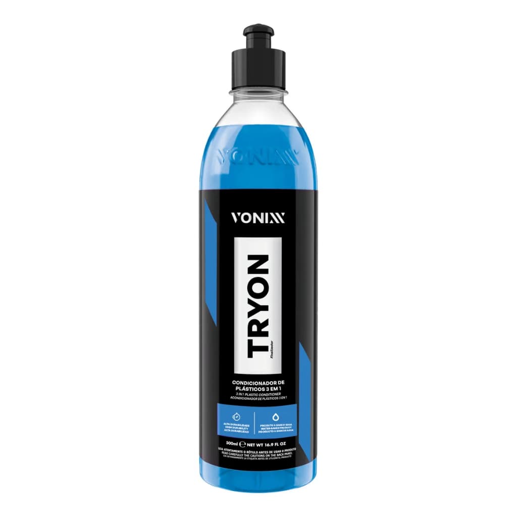 TRYON RESTAURADOR PLÁSTICOS INTERNOS, EXTERNOS E BORRACHAS 500ml VONNIX - 3 EM 1