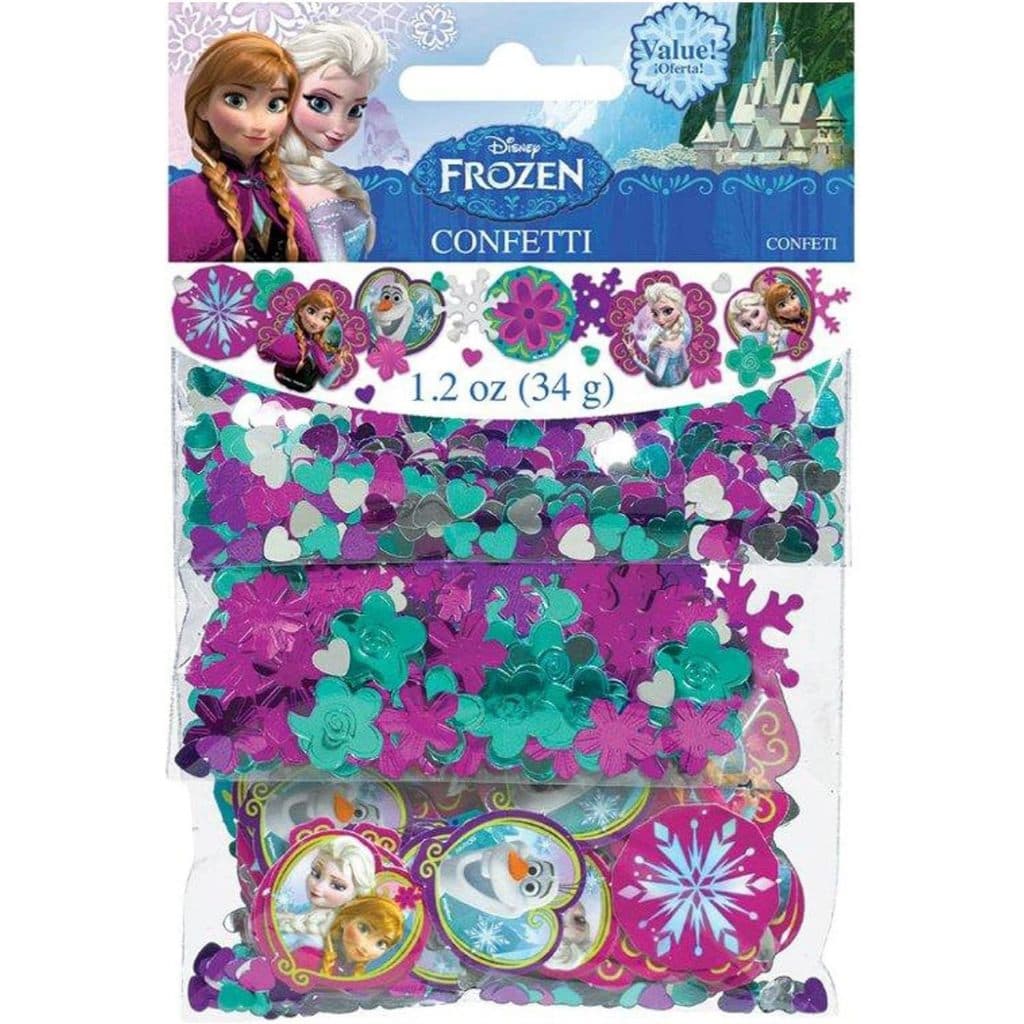 Confete Disney Frozen 34 g — Anna, Elsa e Olaf — Decoração de Festa