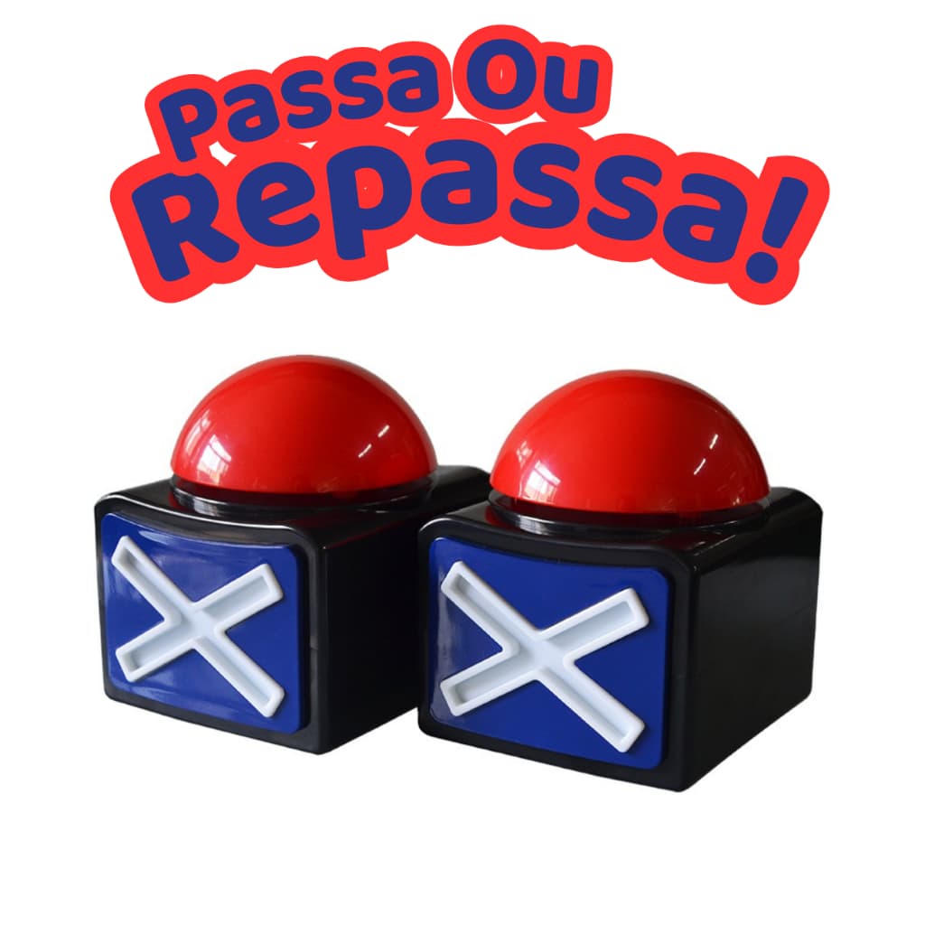 2PCS Buzzer Botão de Resposta Passa ou Repassa Jogo Torta na Cara Brinquedo de menino e menina