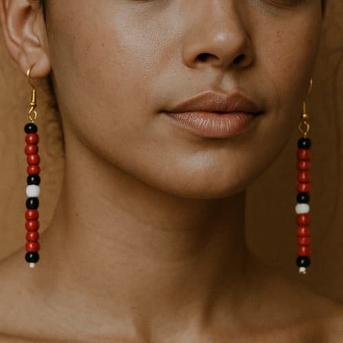 Par de Brincos Coloridos Artesanal Feitos com Miçangas Elegantes - Reforçado - Várias Cores