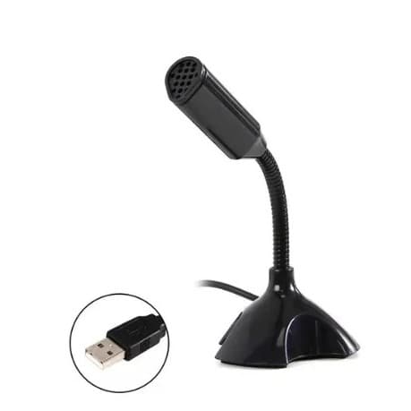 Microfone De Mesa Para PC/Notebook Pedestal USB KP-903