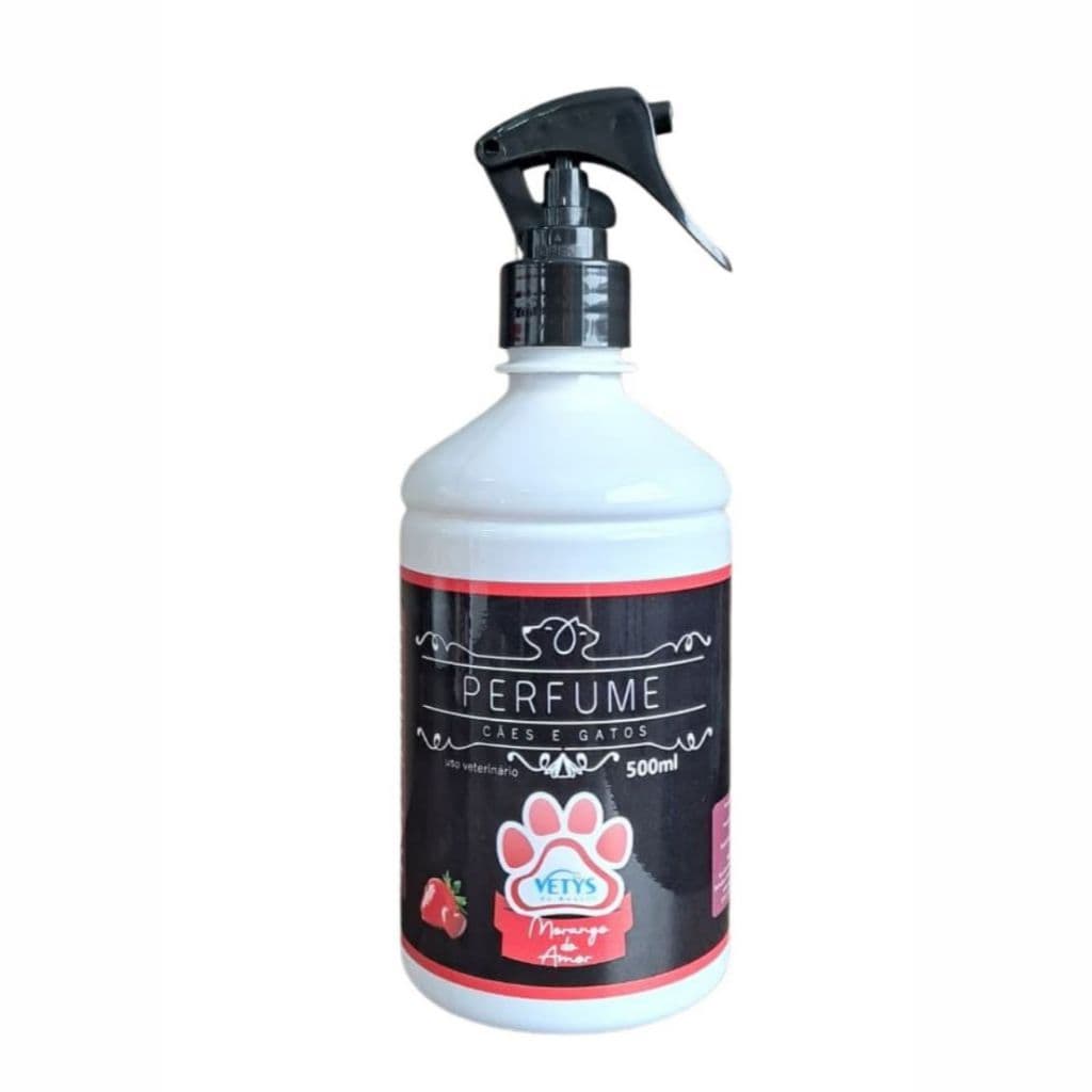Perfume pet Vetys alta fixação profissional 500ml para cães banho e tosa