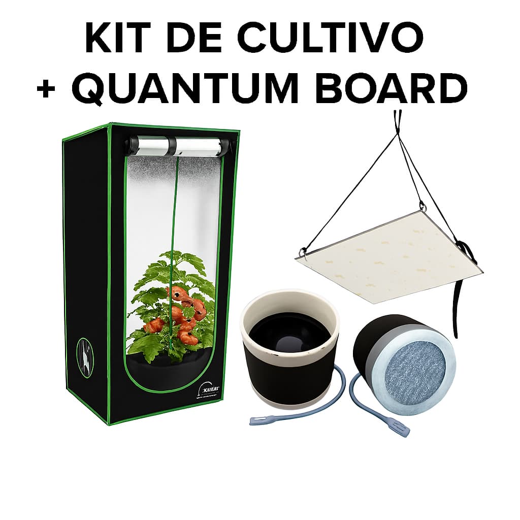 Kit Cultivo Indoor Estufa Tenda Grow 40x40x120cm + Led Quantum Board  L281B Samsung + Exaustão