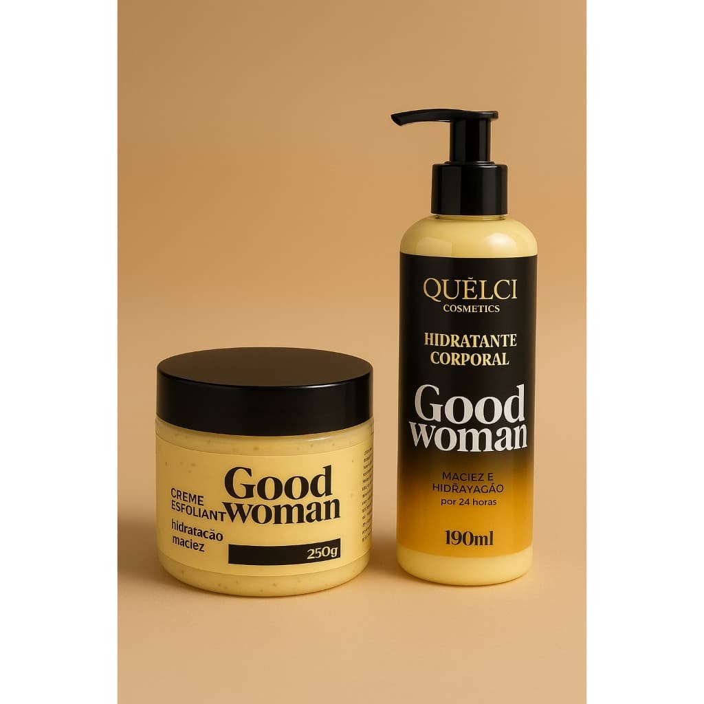 Esfoliante corporal e creme corporal hidratação e maciez kit feminino