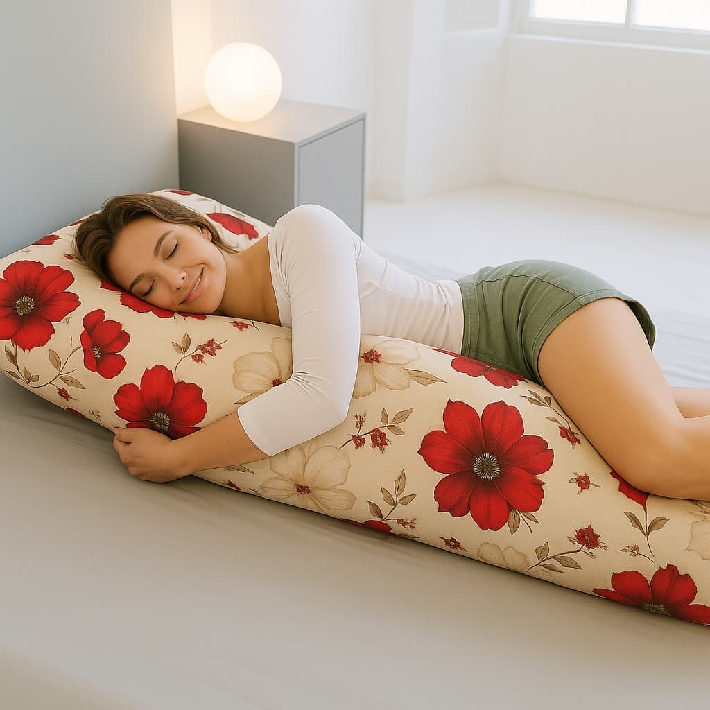 Fronha de Travesseiro Corpo Inteiro, Capa Xuxão 50cmx140cm Algodão, Estampado e Conforto para Dormir quarto Sala