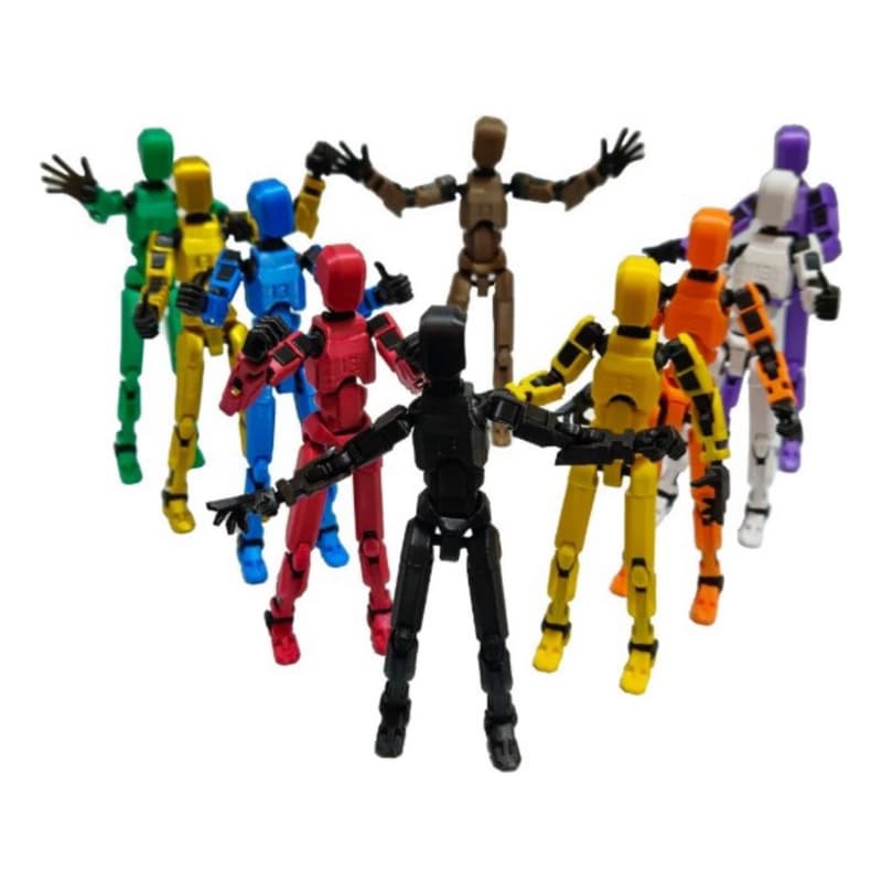Boneco Articulado Dummy + Cachorro K9 – Kit de Treinamento, Decoração ou Coleção aleatório