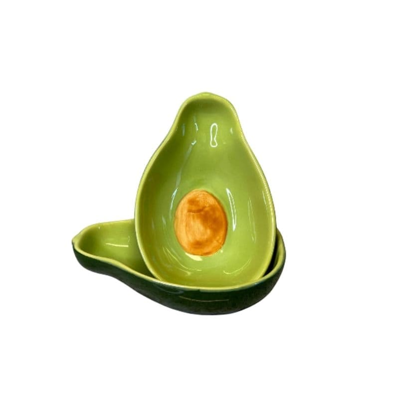 Bowl, cumbuca, tigela formato abacate, Kit 2 peças.