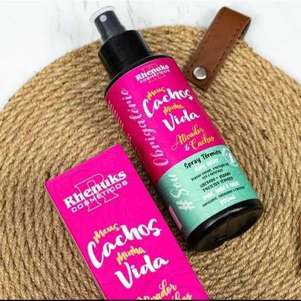 Protetor térmico, umidificar, hidratante para cachos - Anti frizz