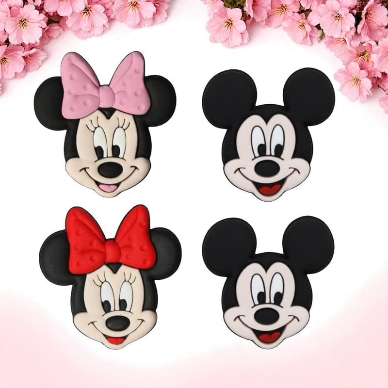 Aplique Emborrachado Mickey Minnie Laços Tiaras Artesanato DIY