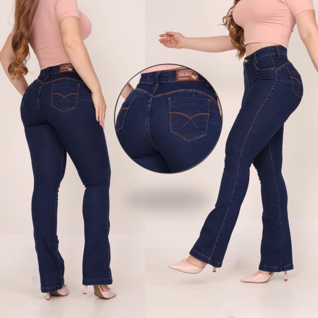 Calça Jeans Flare Feminina Cintura Alta Modela o Corpo Valoriza as Curvas Estilo e Conforto Country