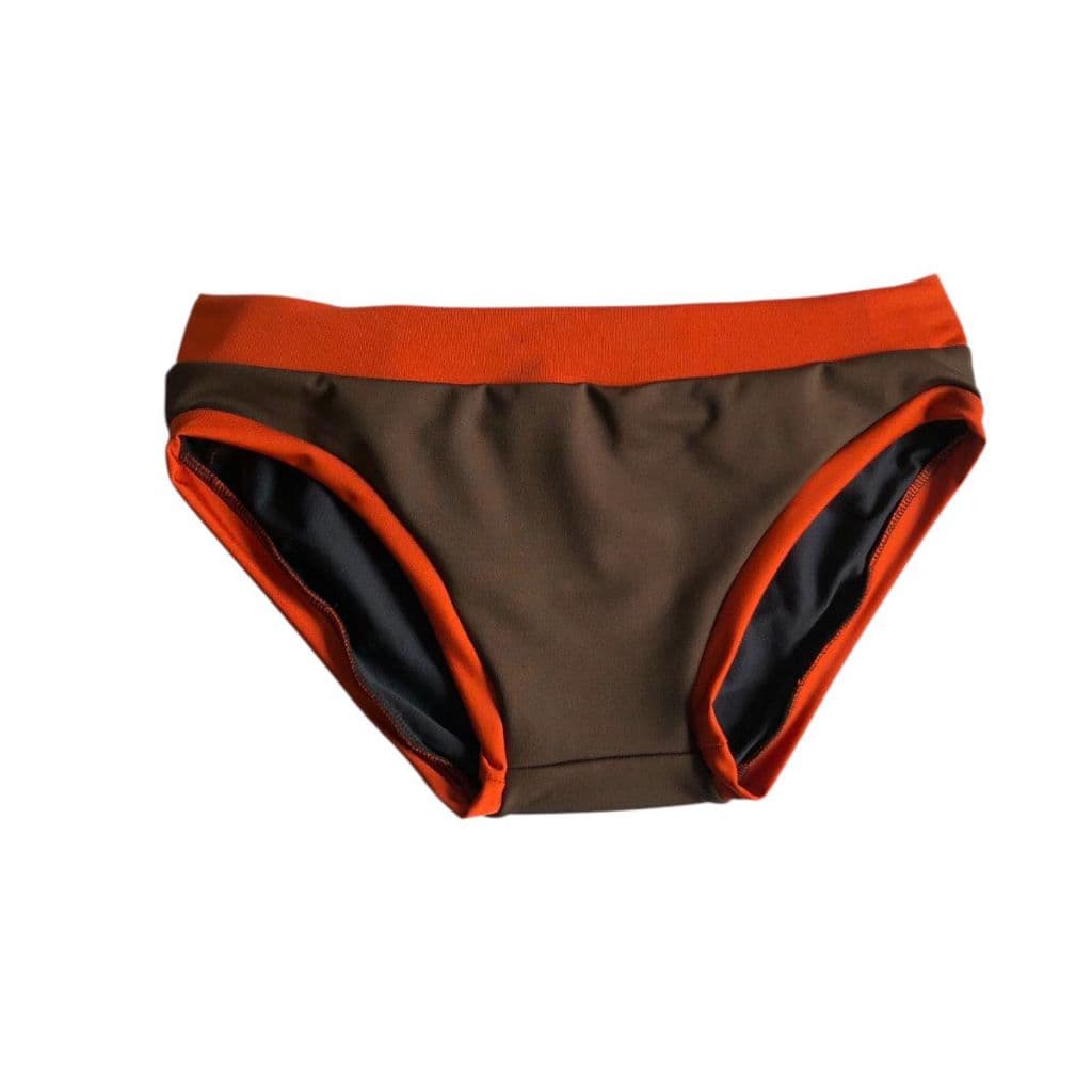 Sunga Masculina Marrom combinada Terracota 8cm – Conforto e Estilo