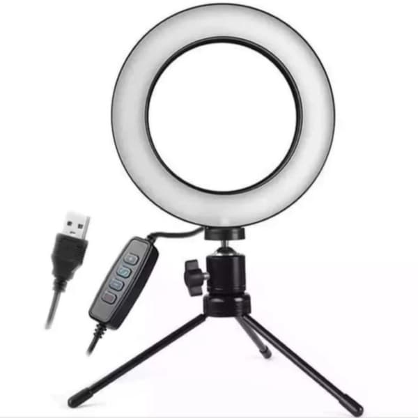 Ring Light 16cm Led Luz Iluminação Controle Temperatura Luz Oásis Original Influenciador